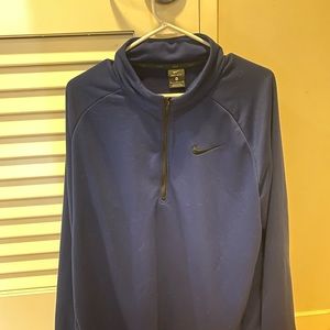 Men’s Nike 1/4 zip blue jacket size XL